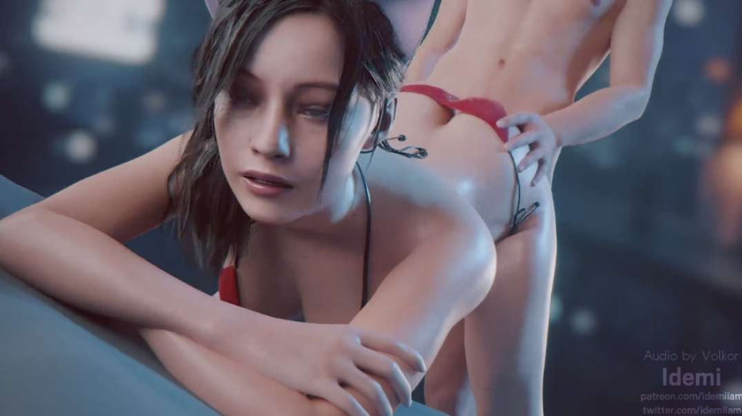 Claire Redfield Sex - With Red Thong