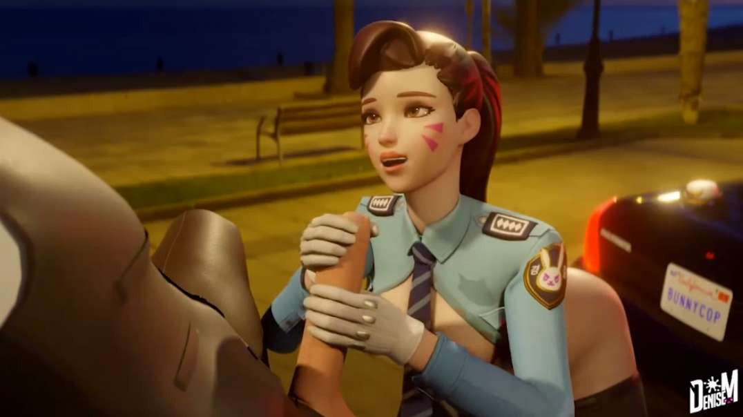 OW D.Va Fucked By Motorcycle Gang Member