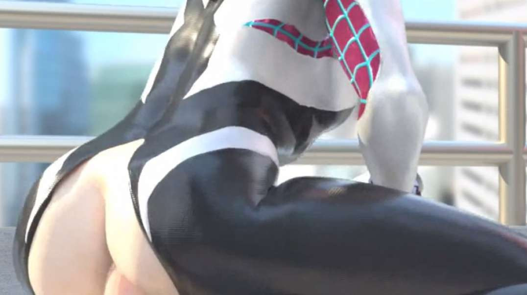 Hot Blonde Gwen Stacy riding cock - Spider-Man Porn