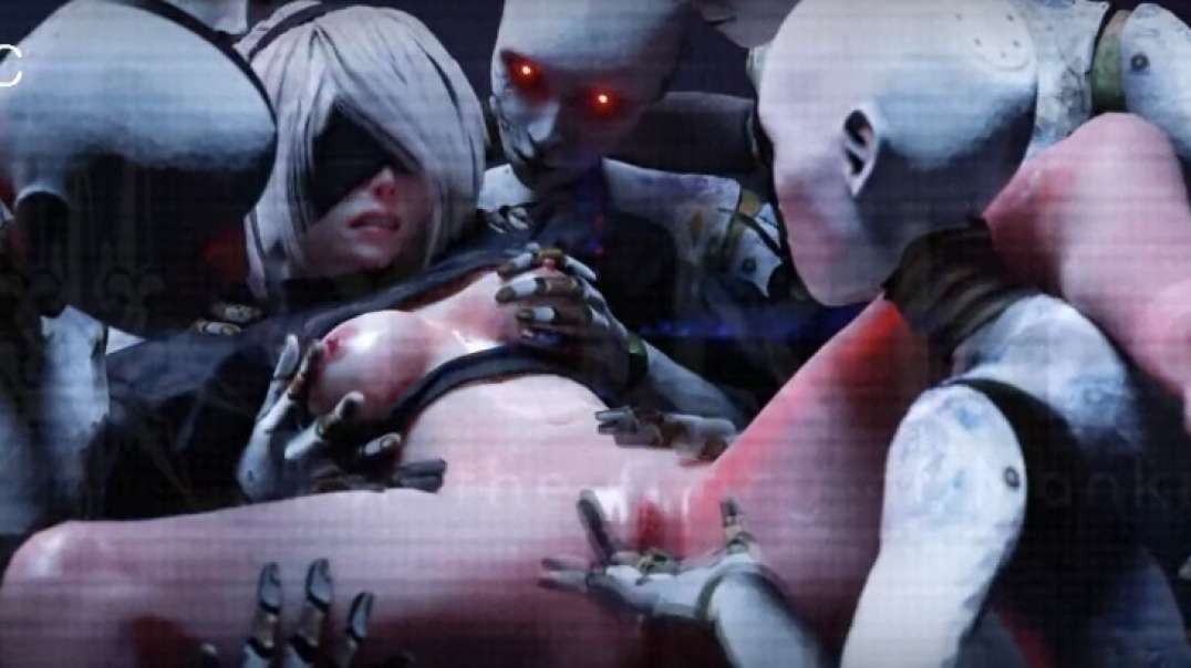 2B fingerfucked by robots