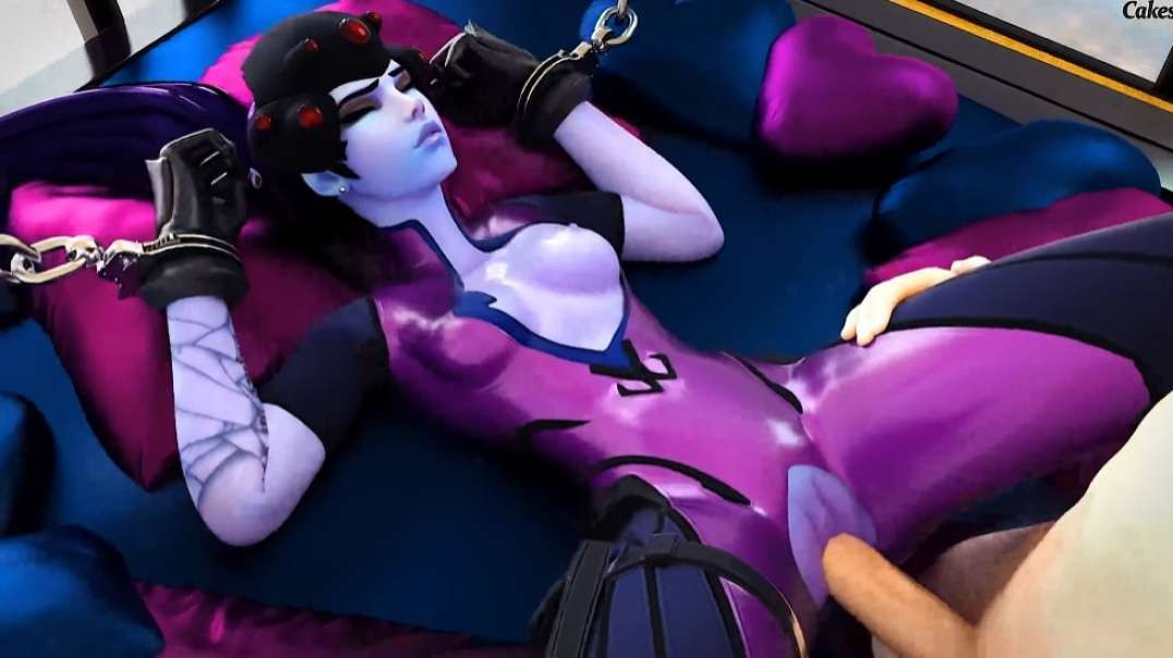 OW Handcuffed Widowmaker Fucked On Bed