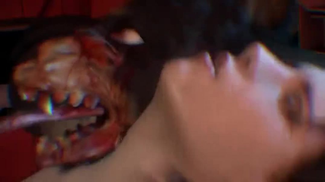 Resident Evil hottie gets fucked by a big-dicked dog