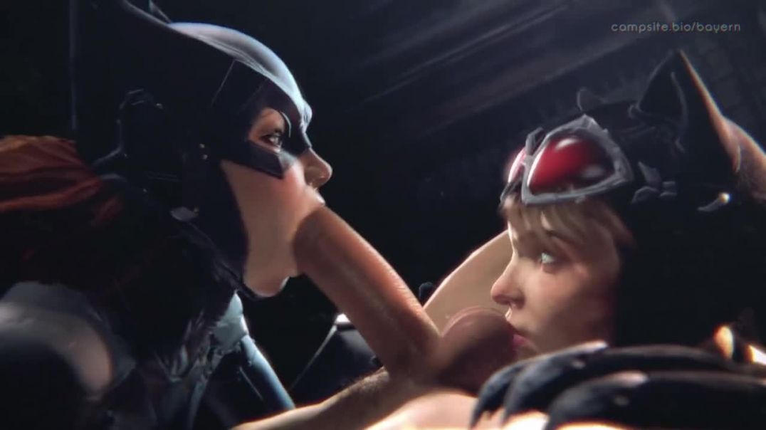 Catwoman And Batgirl Suck Dick