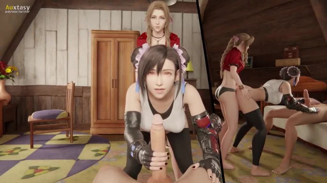 ⁣Handjob From Tifa While She Fucked By Aerith - minusviertel