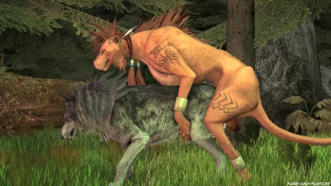 animation Red XIII dog ferals