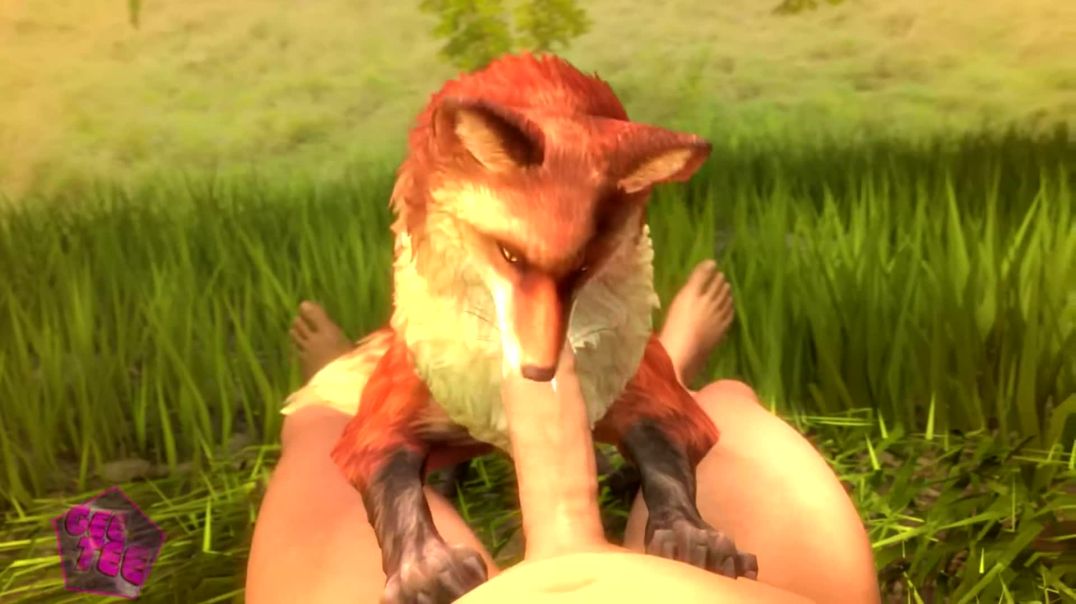 animation feral fox female sex human male
