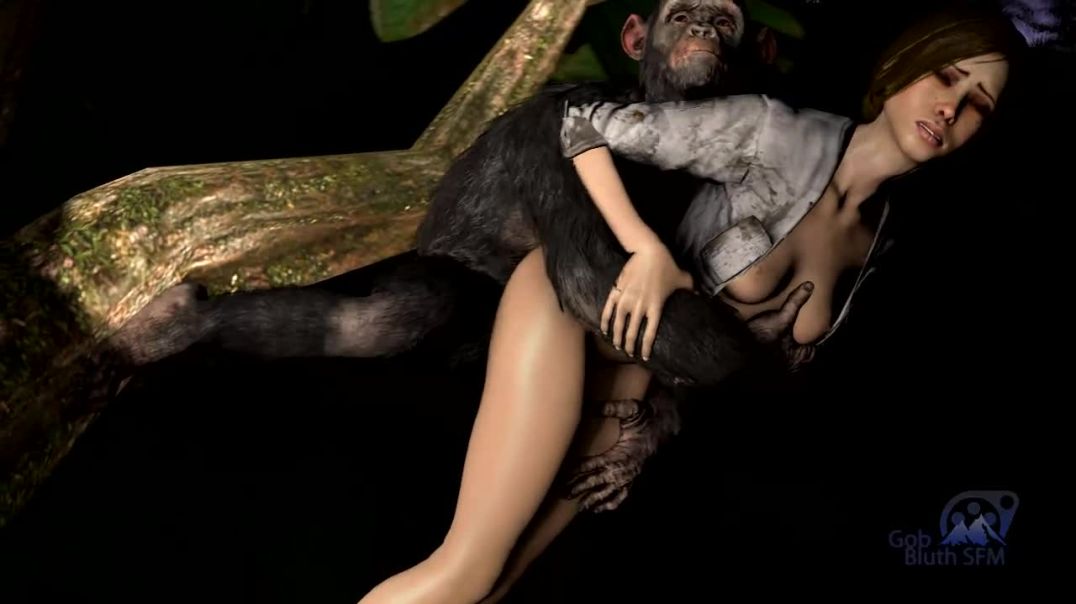 animation monkey feral human sex female jungle