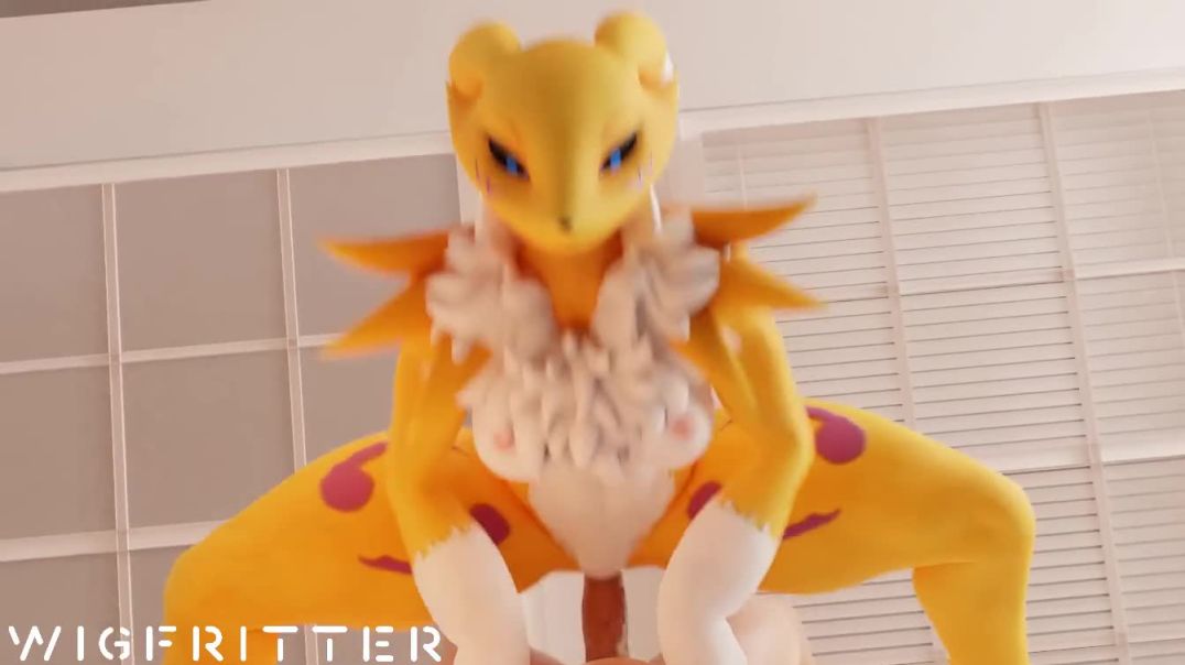 ⁣Renamon - Digimon Porn Animated Video