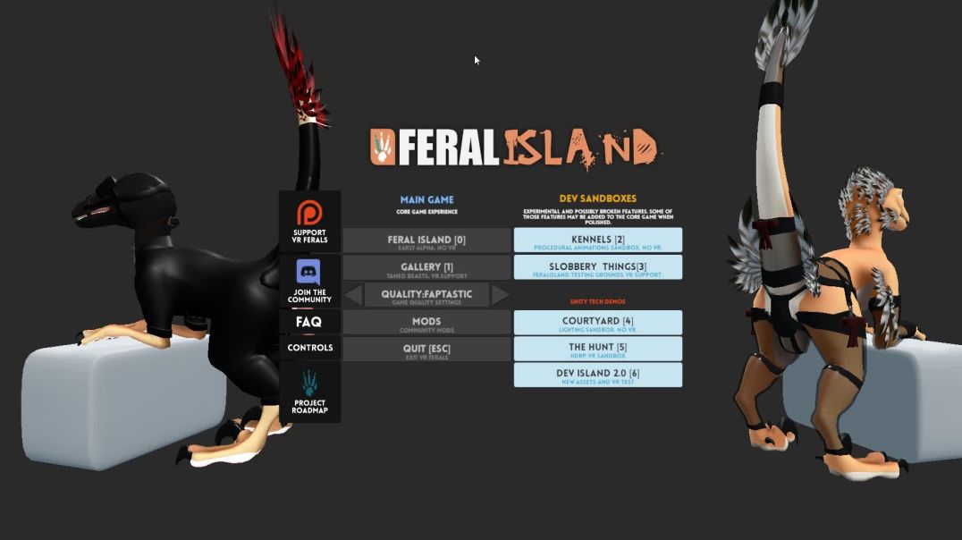 Feral Island game animation dinosaurs feral  open world sex