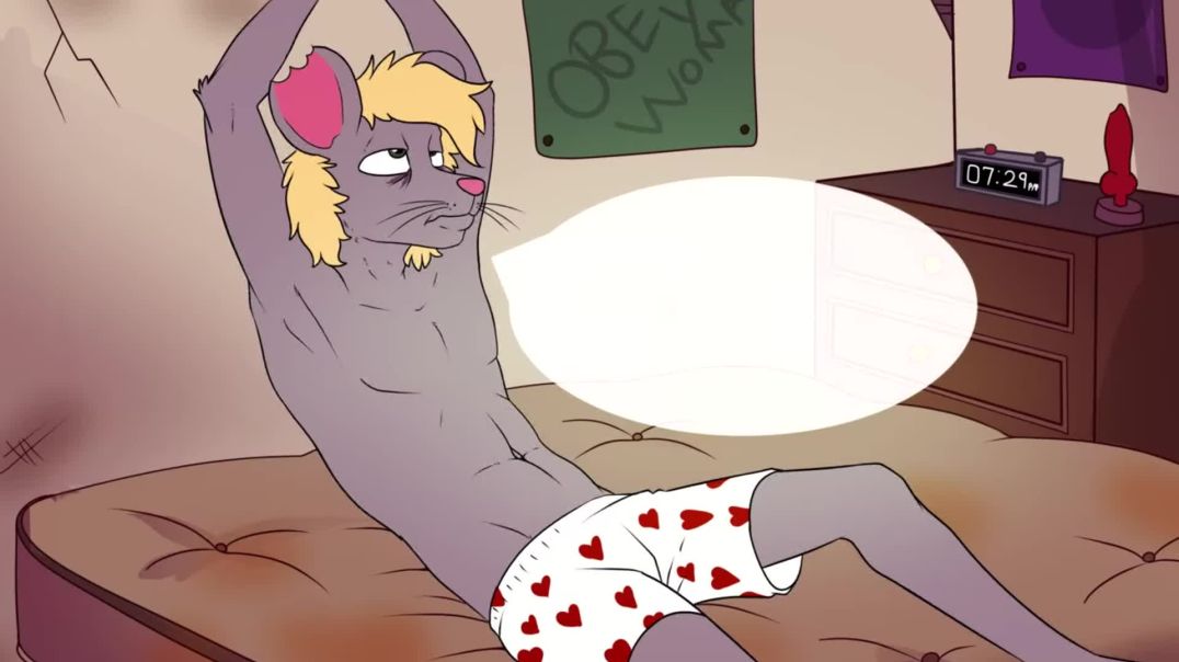 ⁣furry animation dominant bitch femdom sex submissive rat man