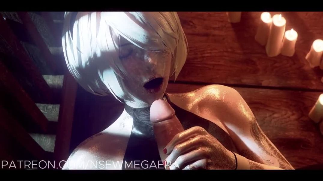 ⁣Bunny 2B reverse cowgirl and facial