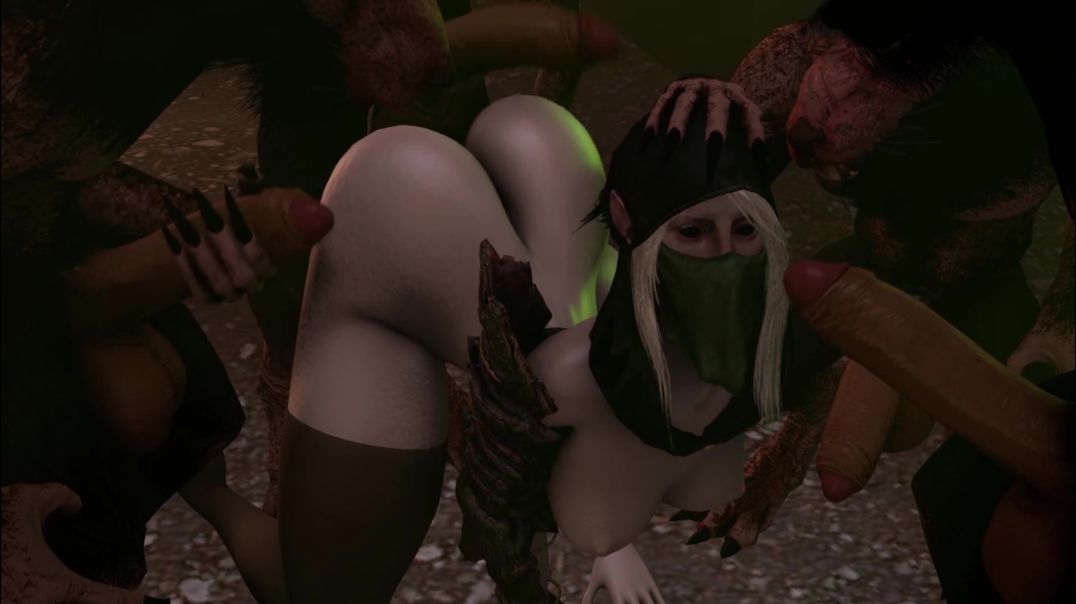 ⁣animation monsters  creatures rats cave skaven   forced sex human woman elf orgy fantasy