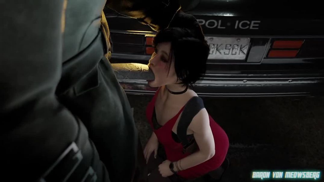 ⁣Ada Wong getting a sample of fluid