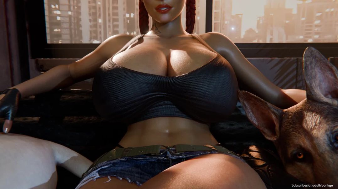 ⁣animation woman sex orgy dogs room group